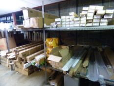 *Contents of the Fluorescent Tube Rack containing Various Tubes - Light Fittings - Diffusers -
