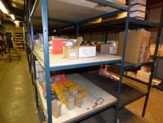 *9 Bays of Free Standing 5 Tier Steel & Timber Shelving together with 9 Bays of Steel Bolt