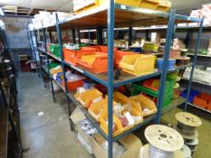 *4 Free Standing 4 Tier Timber and Steel Shelving Units