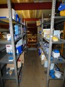 *6 Bays of Grey Dexion Shelving Containing Gwiss - Lewden - and other 110 - 240 & 3 Phase Plugs -