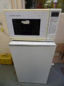 *Sharp Carousel Microwave Oven and Integrated Undercounter Fridge