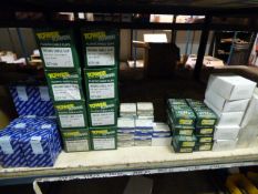 *Shelf containing Assorted Sized Round Cable Clips