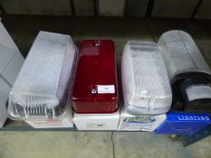 *4 Assorted Bulkhead Light Fittings