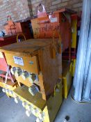 *6 x 5 and 10 kva 110v Site Transformers