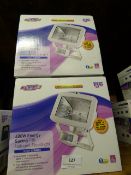 *4 x 400w Halogen PIR Security Lights - White
