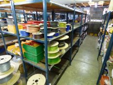 *5 Free Standing 4 Tier Steel and Timber Shelving Units