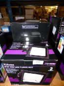 *3 x IP65 30 Watt LED Halogen Flood Lamps