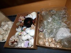 3 Boxes of Assorted Decorative Items including Glassware - Decorative Mugs - Horses - etc