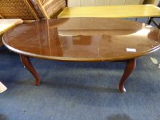 Oval Occasional Table on Cabriole Legs