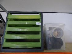 *Multi Drawer Filing Unit & Box of Self Adhesive Tape