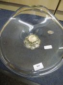 Glass Bowl on Silver Coloured Base