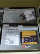 *Torq 12 Amp Smart Charger and Double Barrel Foot Pump with Gauge