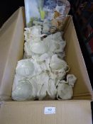 Box containing Collection of Glass Fruit Bowls - Duchess Tea Service - etc