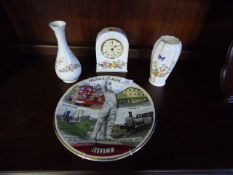 Hessle Road Decorative Wall Plate - Ainsley Clock and 2 Vases