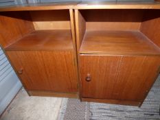 Pair of Teak Bedside Cabinets