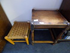 Seagrass & Oak Stool