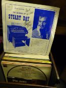 Collection of LP Records in Vinyl Case