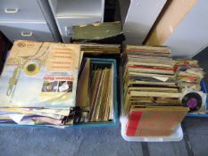 Large collection of Lps and 45s - in 4 Boxes