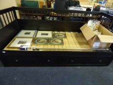 Darkwood Day Bed with Storage Drawers