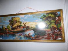 Gilt Framed Tapestry