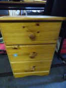 Simulated Pine Bedside Table