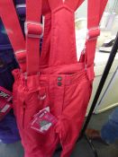 *2 Pair of Girls Pink Salopettes