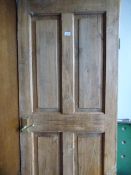 Pine 4 Panel Door with Brass Furniture