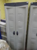 6ft Plastic Shelved Storage Cupboard
