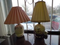 2 Ceramic Table Lamps with Shades