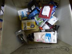 *Box containing Assorted Weatherproof Sockets - Switches - Clip Lamps etc