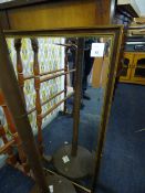 Wood Framed Bevelled Glass Mirror