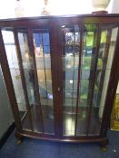 Deco China Cabinet with Shelves on Cabriloe Legs