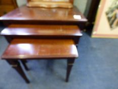 Mahogany Nest of 3 Tables
