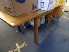 Oak Draw Leaf Table on Square Legs