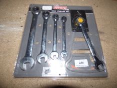 Set of 5 Powerfix Ratchet Spanners