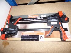 Pair of Powerfix 1 Handed Bar Clamps