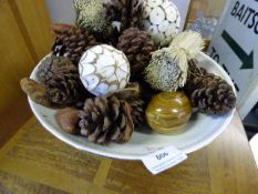 Marks and Spencers Decorative Bowl containing Pot Pourri