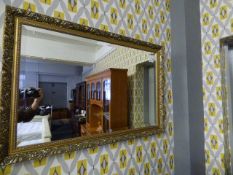 Gilt Framed Bevelled Glass Mirror