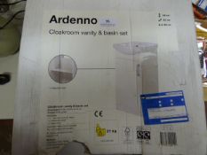 *Ardenno Cloak Room and Vanity Basin Set