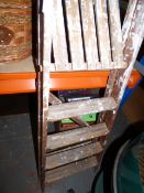 Pair of 4 Tread Wood Platform Steps