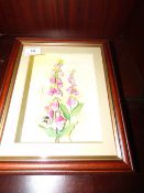 Framed 3D Picture of Foxgloves