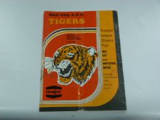 Hull City V Hartlepool United 1982