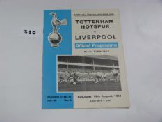 Tottenham Hotspur V Liverpool 1969