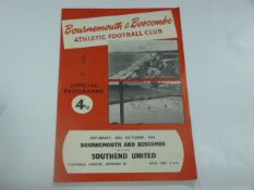 Bournemouth V Southend United 1961