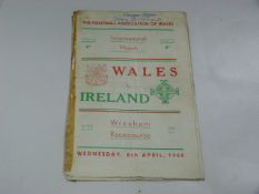 Wales V Ireland 1960