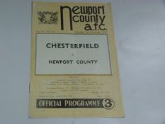 Newport City V Chesterfield 1960