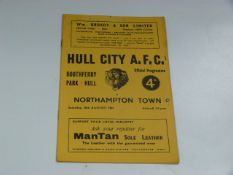 Hull City V Northampton Town 1961