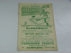 Bradford P.A. V Aldershot 1959