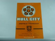 Hull City V Sheffield Wednesday 1970