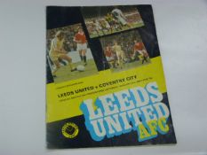 Leeds United V Coventry City 1978